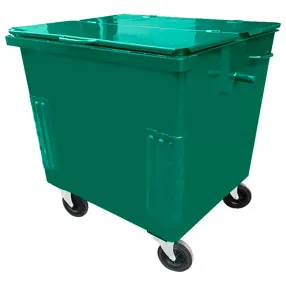 мусорный контейнер 1100л с крышкой, на колёсах, арт. ктбо-1,1