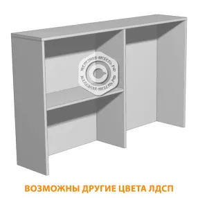 надстройка для стола или тумбы н-3 (лдсп серый)